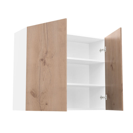 RTA - Rustic Oak - Double Door Wall Cabinets | 36"W x 30"H x 12"D