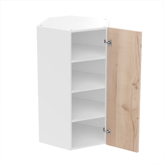 RTA - Rustic Oak - Diagonal Wall Cabinets | 24"W x 42"H x 12"D