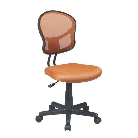 Scranton & Co Mesh Task Office Chair in Orange