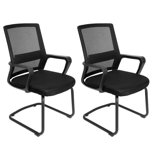 Set of 2 Task Office Chair, Ergonomic Mesh Computer Chair with Wheels and Lumbar Support, Study Chair with Adjustable Height for Students, Men and Women for Dorm, Home Office