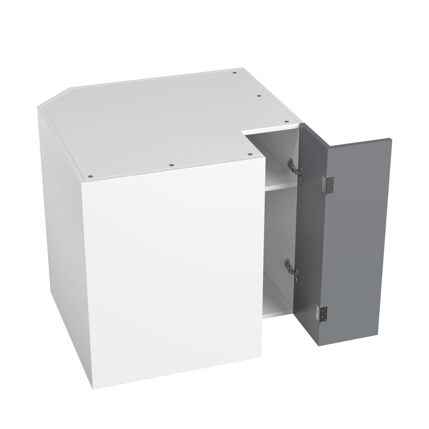 RTA - Grey Shaker - Easy Reach Base Cabinets | 33"W x 30"H x 23.8"D