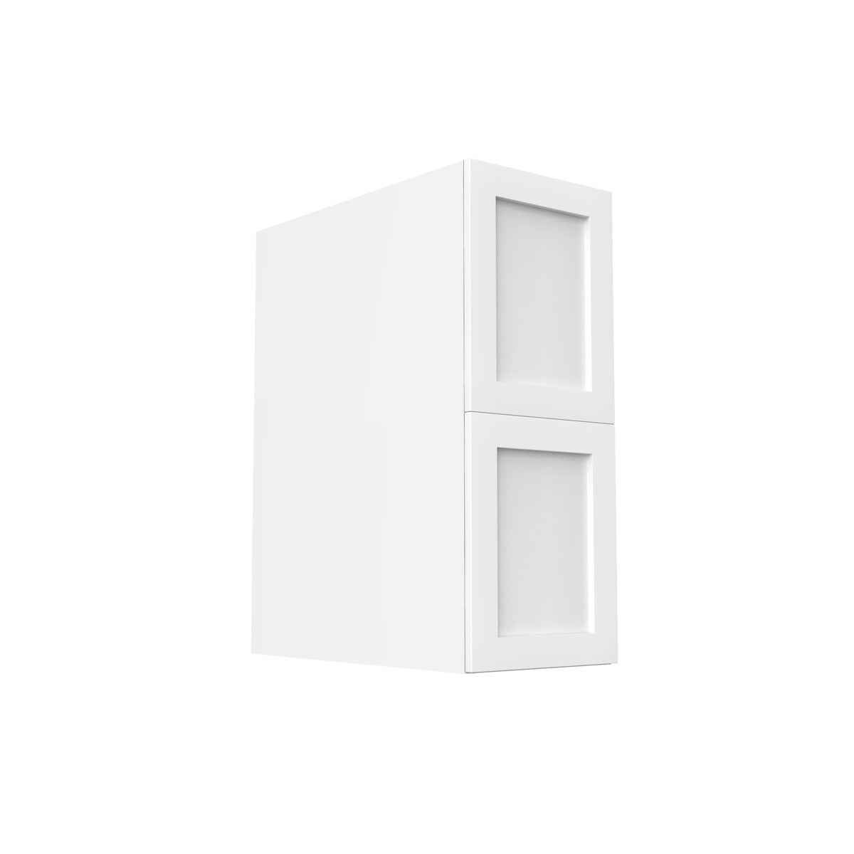RTA - White Shaker - Floating Vanity Drawer Base Cabinet | 12"W x 34.5"H x 21"D