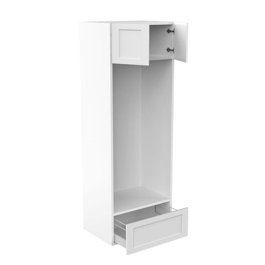 RTA - White Shaker - Double Oven Tall Cabinets | 30"W x 90"H x 24"D