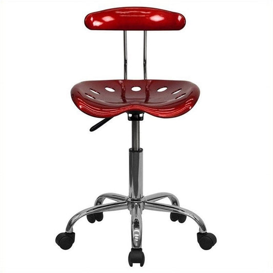 UrbanPro Computer Office Swivel Chair Seat in Red Wine