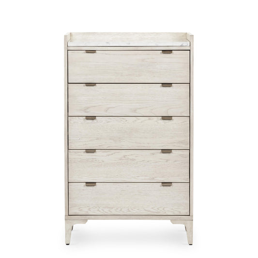 Viggo Tall Dresser-Vintage White Oak