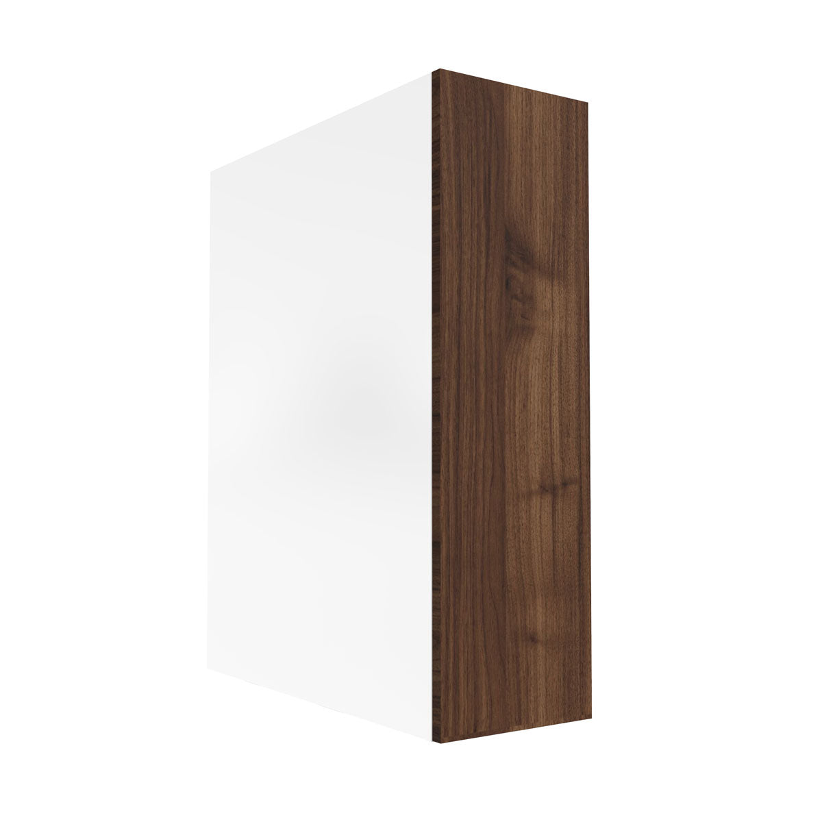 RTA - Walnut - Base Spice Rack Cabinet | 6"W x 34.5"H x 24"D