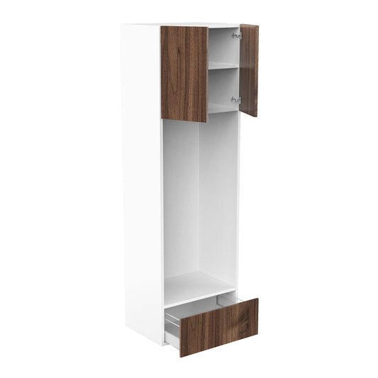 RTA - Walnut - Double Oven Tall Cabinets | 30"W x 96"H x 24"D