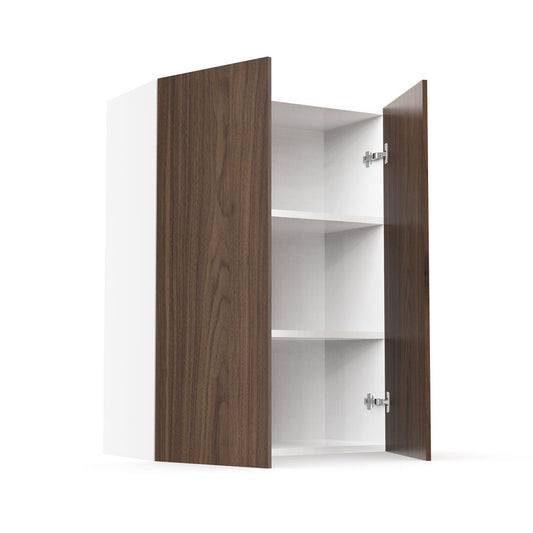 RTA - Walnut - Double Door Wall Cabinet | 24"W x 36"H x 12"D