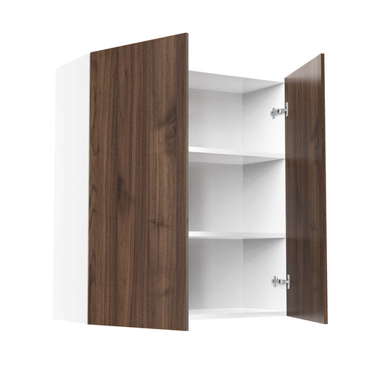 RTA - Walnut - Double Door Wall Cabinets | 33"W x 36"H x 12"D