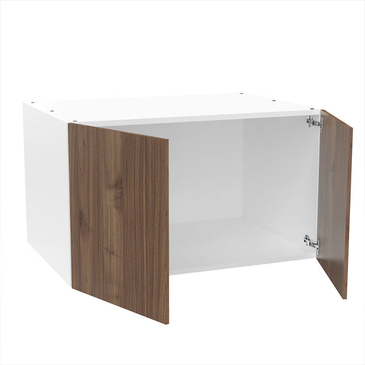 RTA - Walnut - Double Door Refrigerator Wall Cabinets | 36"W x 21"H x 24"D