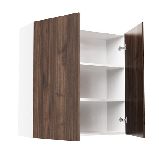 RTA - Walnut - Double Door Wall Cabinets | 36"W x 36"H x 12"D