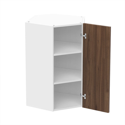 RTA - Walnut - Diagonal Wall Cabinets | 24"W x 36"H x 12"D