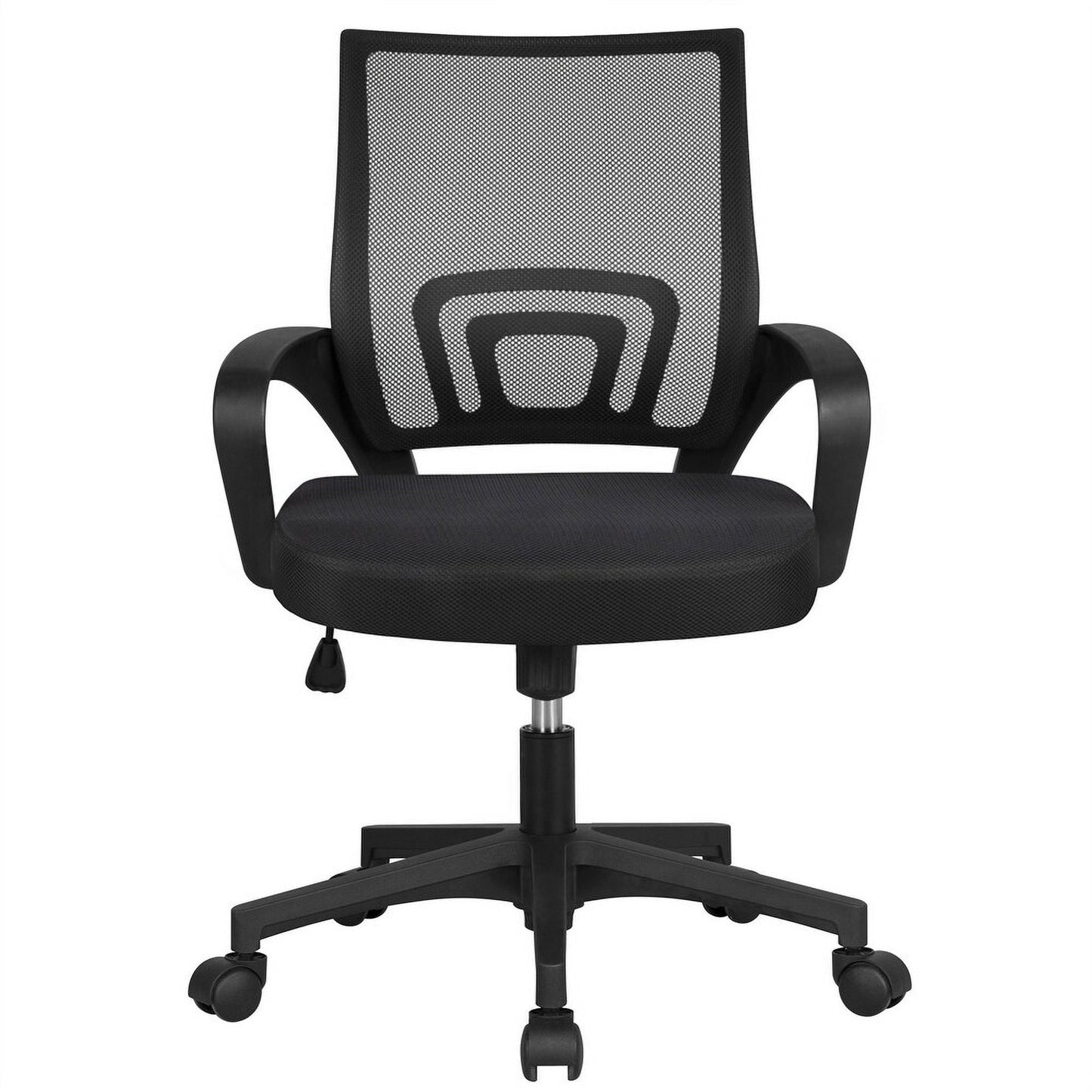 Yaheetech Adjustable Ergonomic Office Chair MidBack Mesh Swivel Chair Black