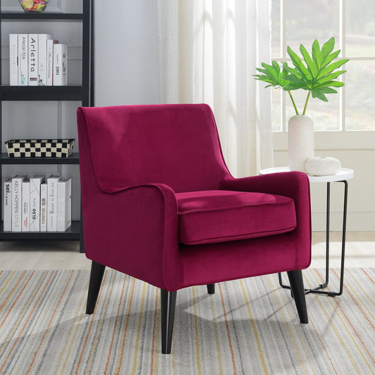 Angie Accent Chair in Broadway Red