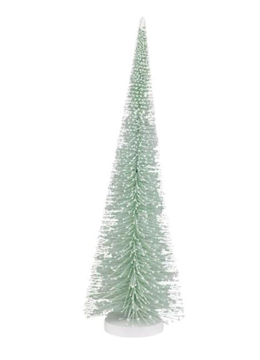 Bottle Brush Tree with Snowy Tips