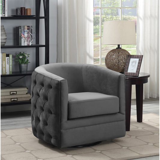 Brentwood Swivel Chair Broadway Gun Metal