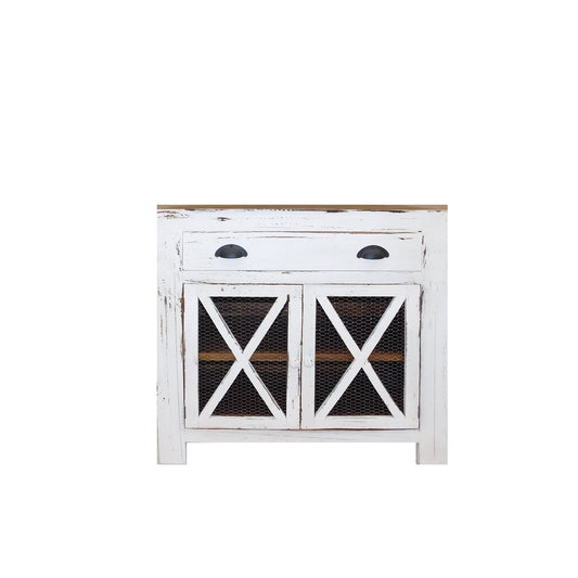 Carlos (MO-COM 141) Small Dresser 1 DRW 2 DO W/ X Door