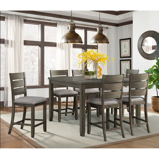 Cato Counter Slat Back Side Chair Grey Color (2 Per Pack)