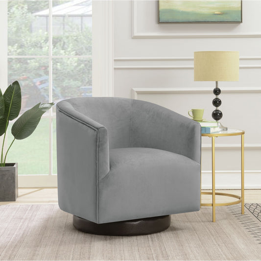 Charlotte Swivel Chair In Broadway Gun Metal