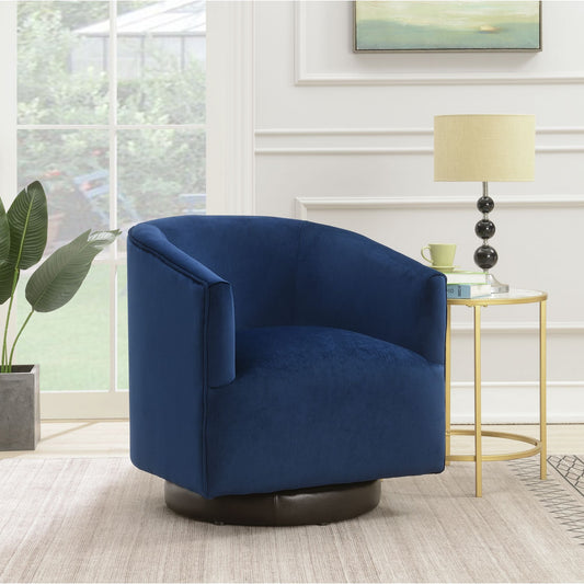 Charlotte Swivel Chair In Broadway Navy