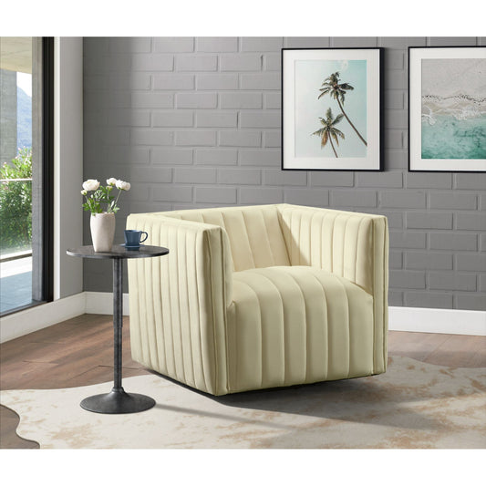 Cobra Swivel Chair in Mercer Cream (3A packing)