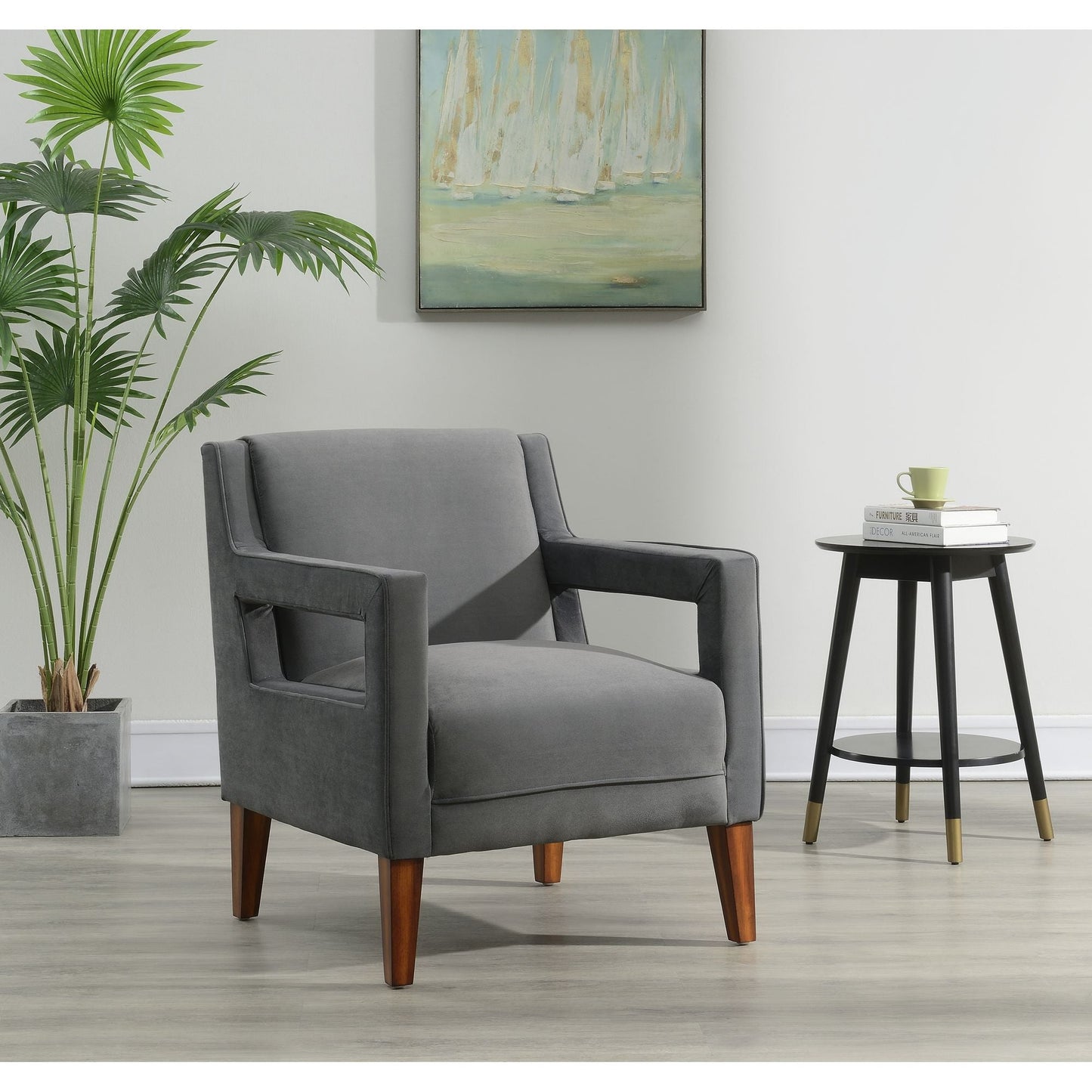Dawson Chair In Otto Charcoal
