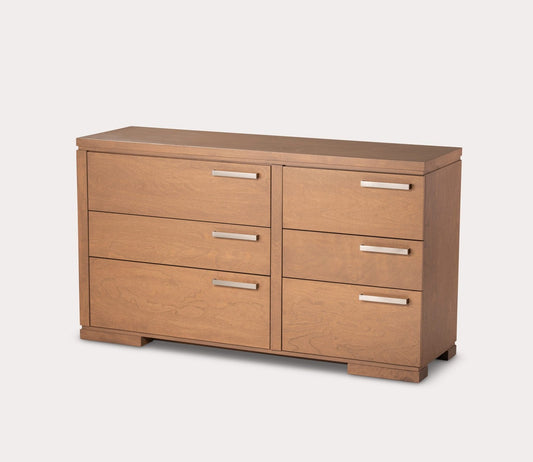 Dunes Wood 6-Drawer Double Dresser - FLOOR SAMPLE