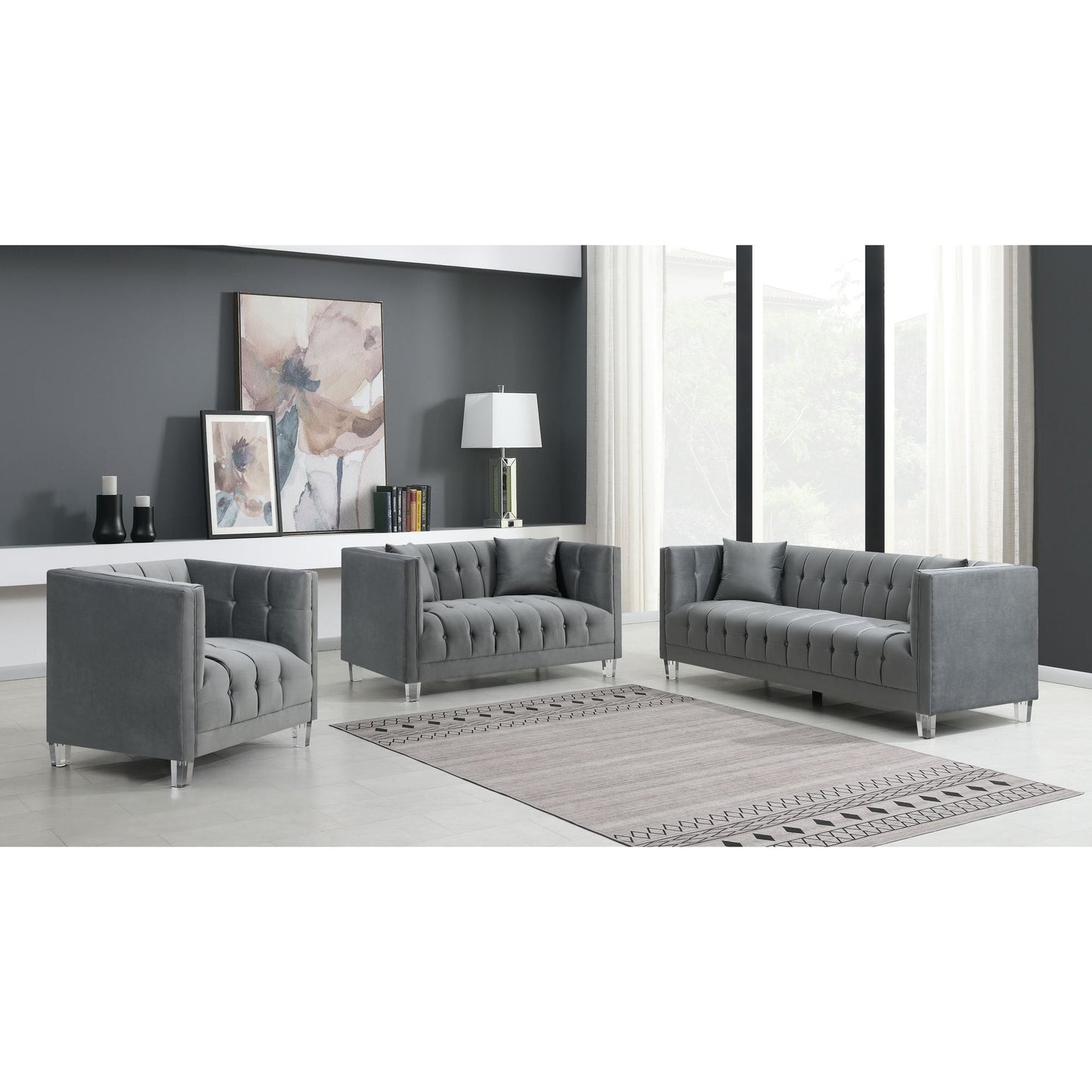Ellington Chair in Broadway Gun Metal