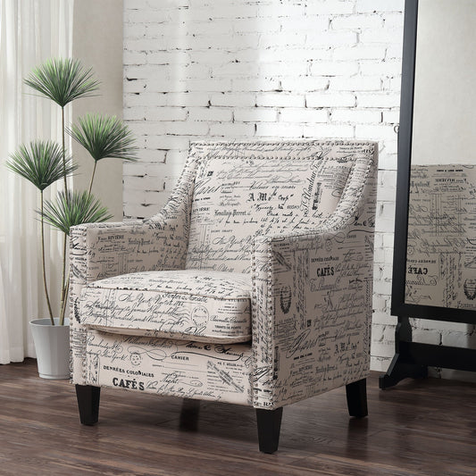 Erica 497 Chair W/Chrome Nails French Script