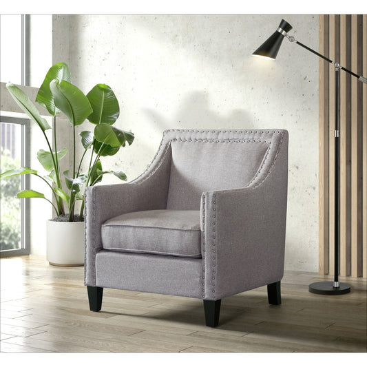 Erica 497 Chair W/Chrome Nails Heirloom Gray