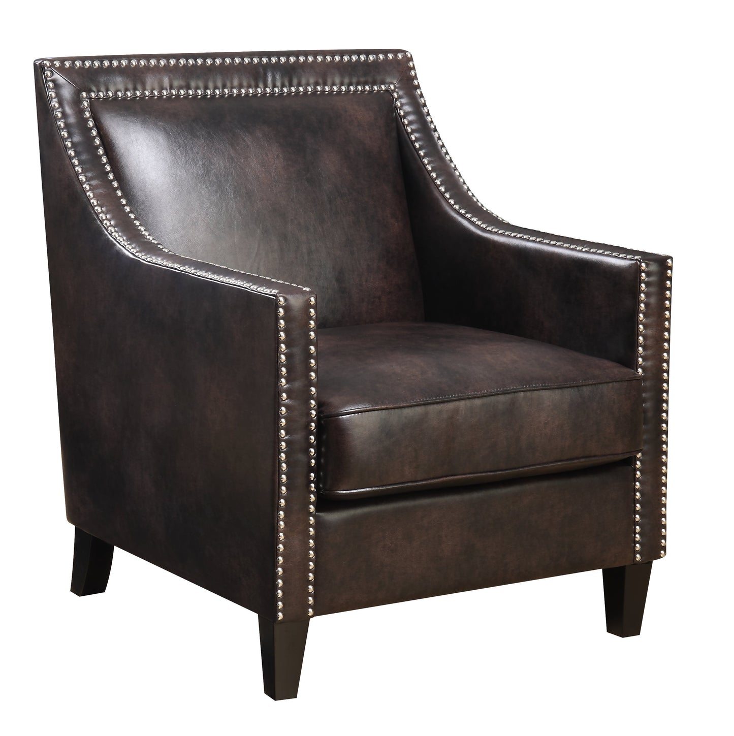 Erica Chair W/Chrome Nails 323-3 Pu