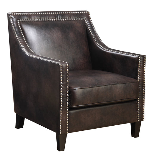 Erica Chair W/Chrome Nails 323-3 Pu