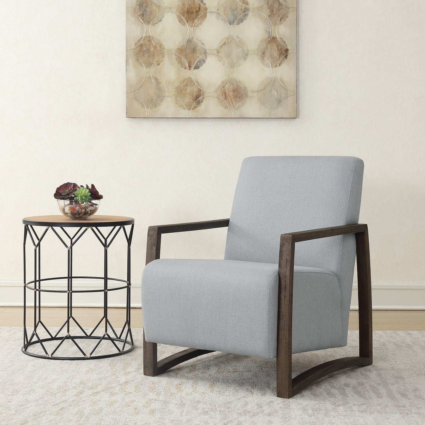 Furman Chair In Valencia Platinum