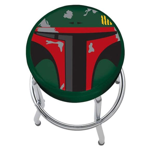 12 mil Vinyl Boba Fett Garage Stool Chromed Steel Construction