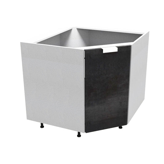 RTA - Rustic Grey - Corner Sink Base Cabinet | 42"W x 34.5"H x 24"D