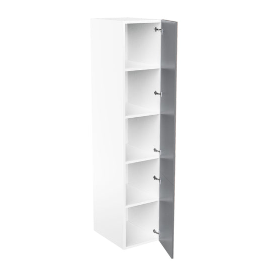 RTA - Grey Shaker - Single Door Tall Cabinets | 18"W x 90"H x 23.8"D