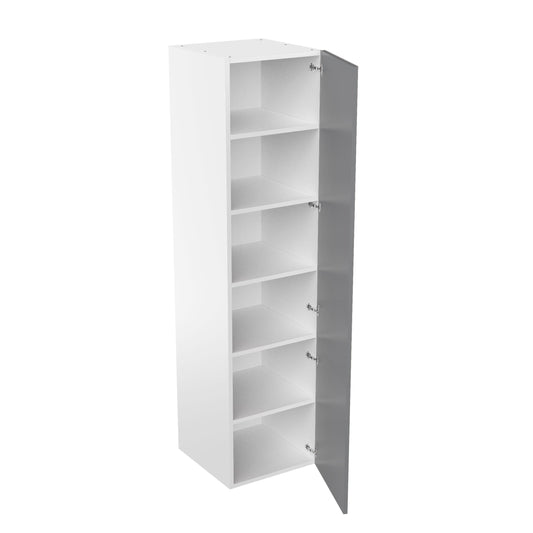 RTA - Grey Shaker - Single Door Tall Cabinets | 24"W x 96"H x 23.8"D