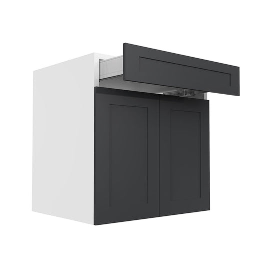 RTA - Grey Shaker - Double Door Vanity Cabinets | 30"W x 30"H x 21"D