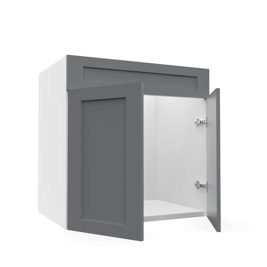RTA - Grey Shaker - Sink Vanity Cabinets | 30"W x 30"H x 21"D