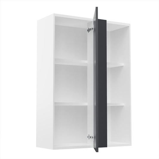 RTA - Grey Shaker - Wall Blind Corner Cabinet | 30"W x 42"H x 12"D