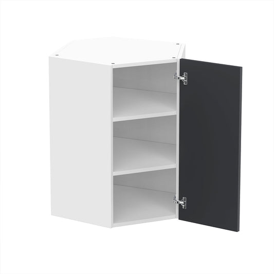 RTA - Grey Shaker - Diagonal Wall Cabinets | 24"W x 30"H x 12"D