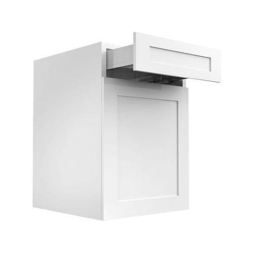 RTA - White Shaker - Single Door Base Cabinets | 24"W x 34.5"H x 24"D