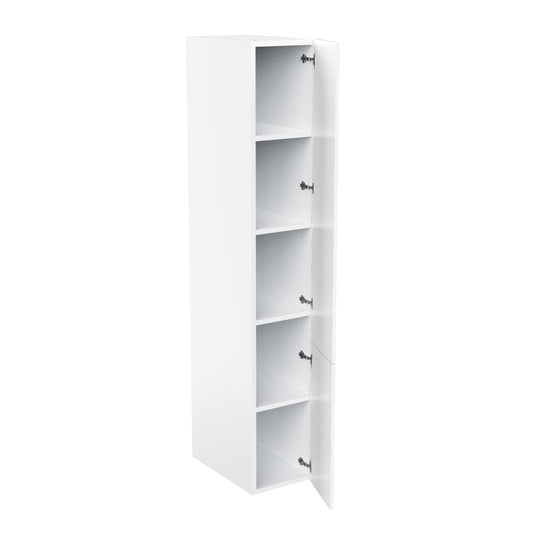 RTA - White Shaker - Single Door Tall Cabinets | 15"W x 90"H x 24"D