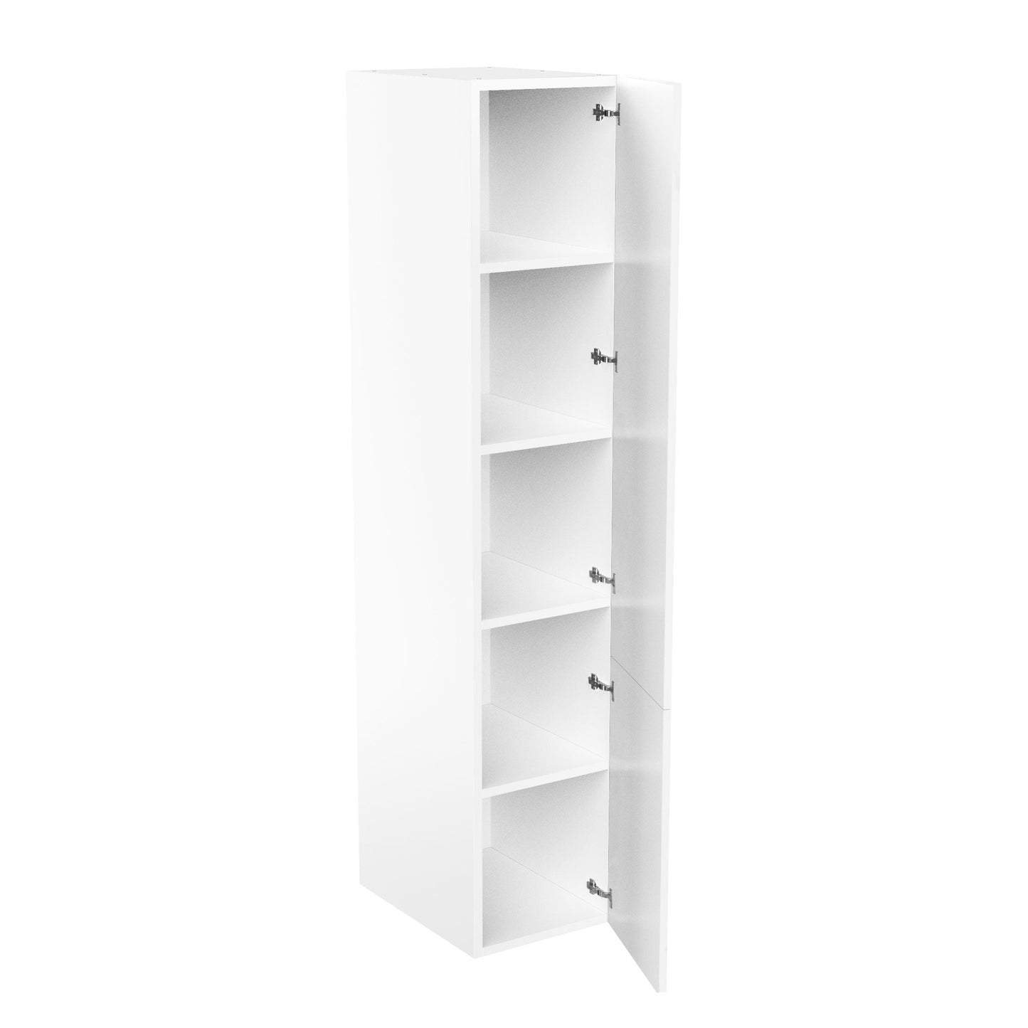 RTA - White Shaker - Single Door Tall Cabinets | 18"W x 90"H x 24"D
