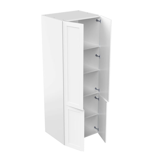 RTA - White Shaker - Double Door Tall Cabinets | 30"W x 84"H x 24"D