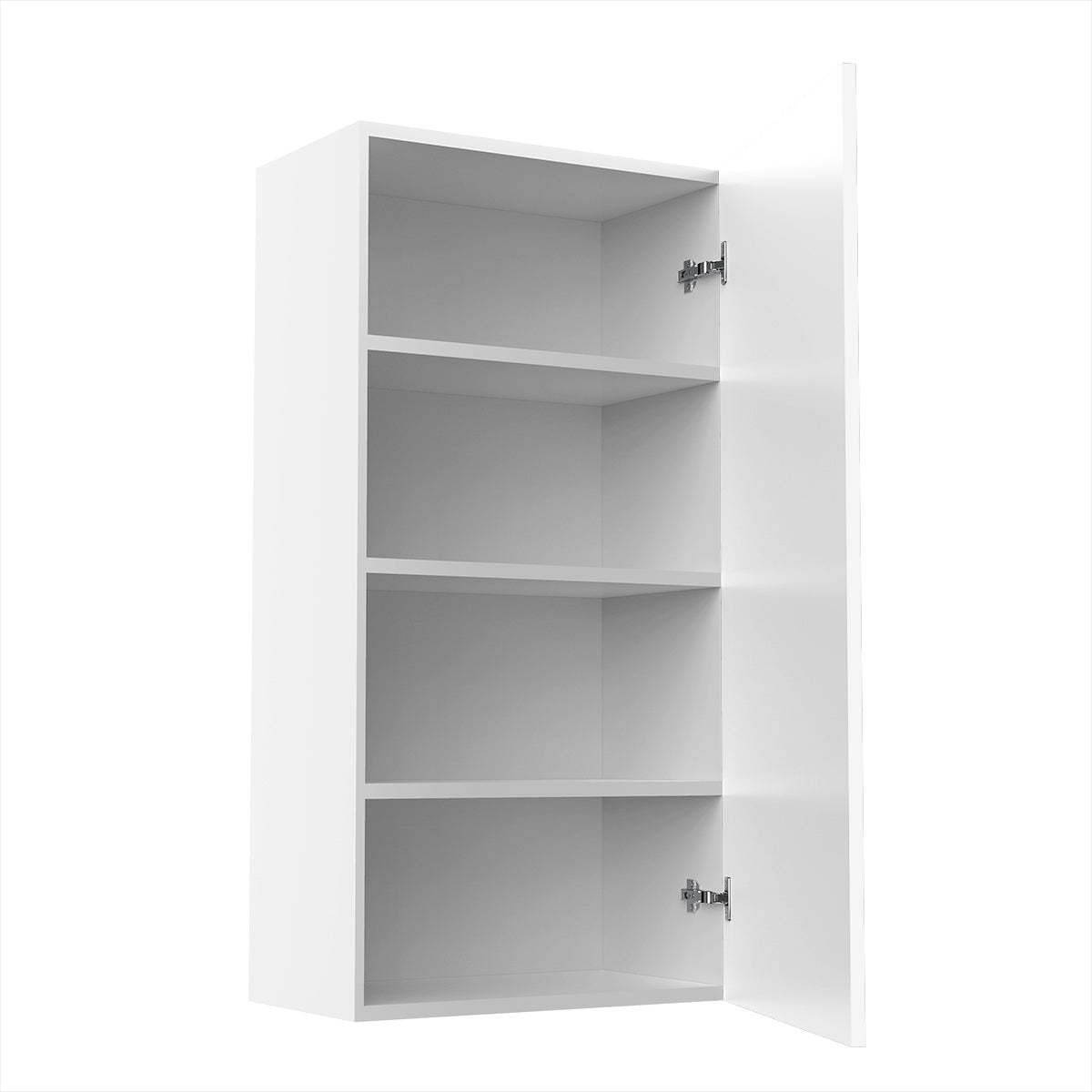 RTA - White Shaker - Single Door Wall Cabinets | 21"W x 42"H x 12"D