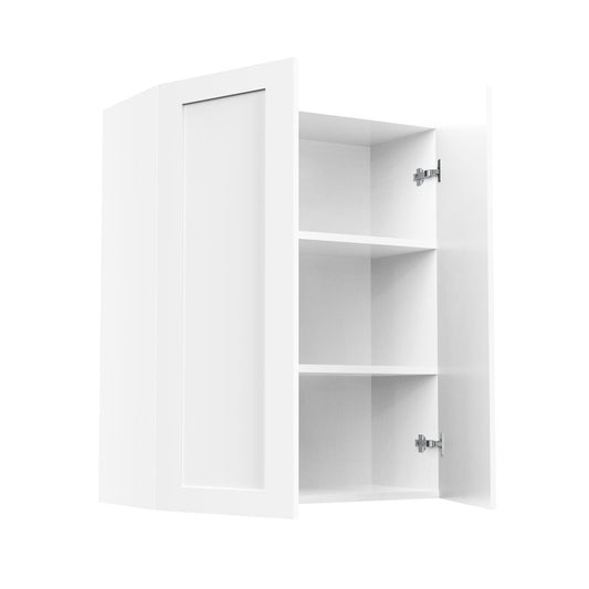 RTA - White Shaker - Double Door Wall Cabinets | 30"W x 36"H x 12"D