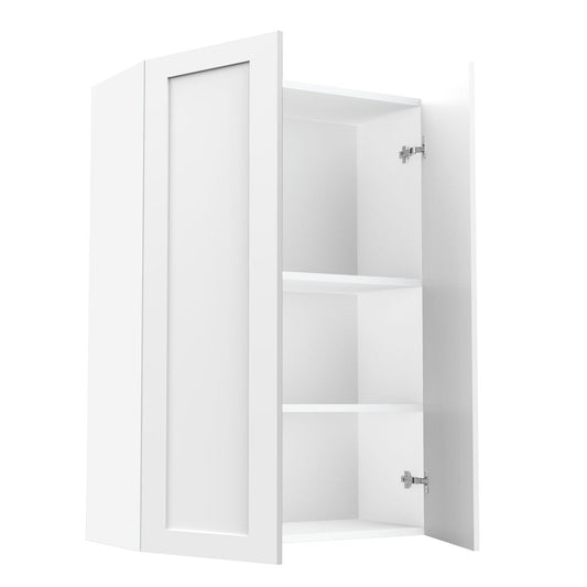 RTA - White Shaker - Double Door Wall Cabinets | 30"W x 42"H x 12"D