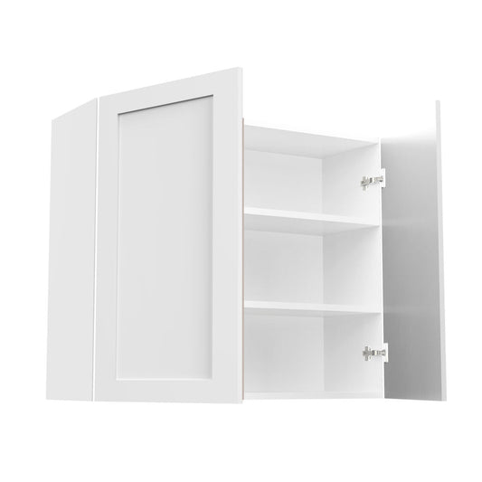 RTA - White Shaker - Double Door Wall Cabinets | 36"W x 30"H x 12"D