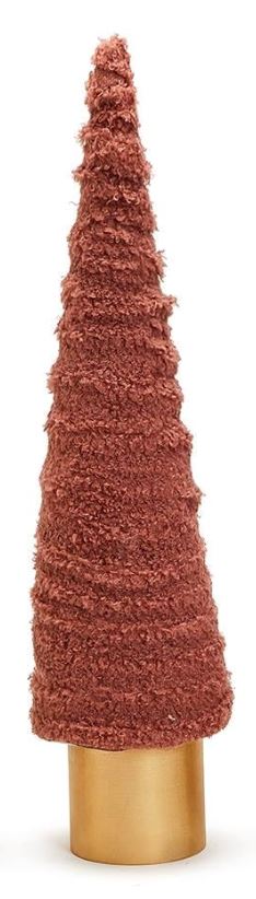 Soft Pastel Trees Christmas Decor Two's Company Large Fuzzy Dark Pink
